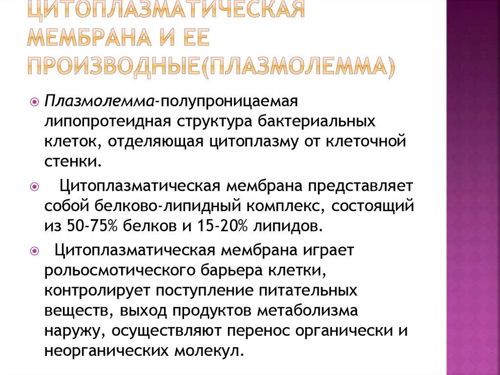 Функции цитоплазматической мембраны. Производные цитоплазматической мембраны. Производные плазмолеммы. Цитоплазматическая мембрана и ее производные. Производные цитоплазматической мембраны бактерий.