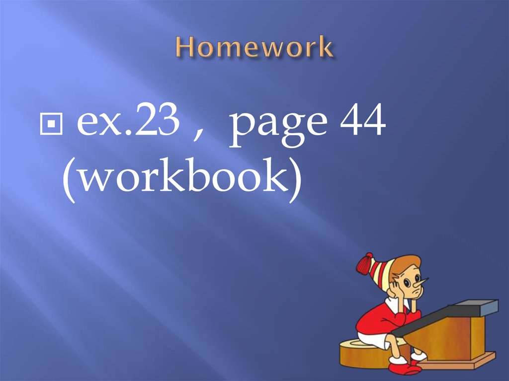 Homework ex 1