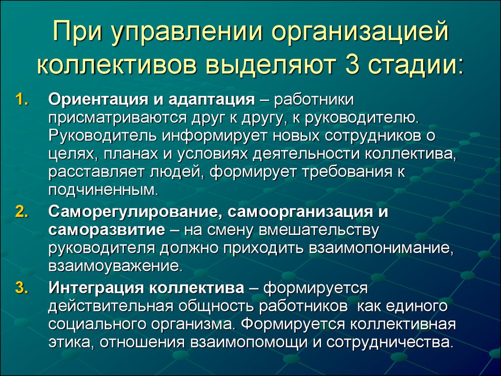 Интеграция коллективов