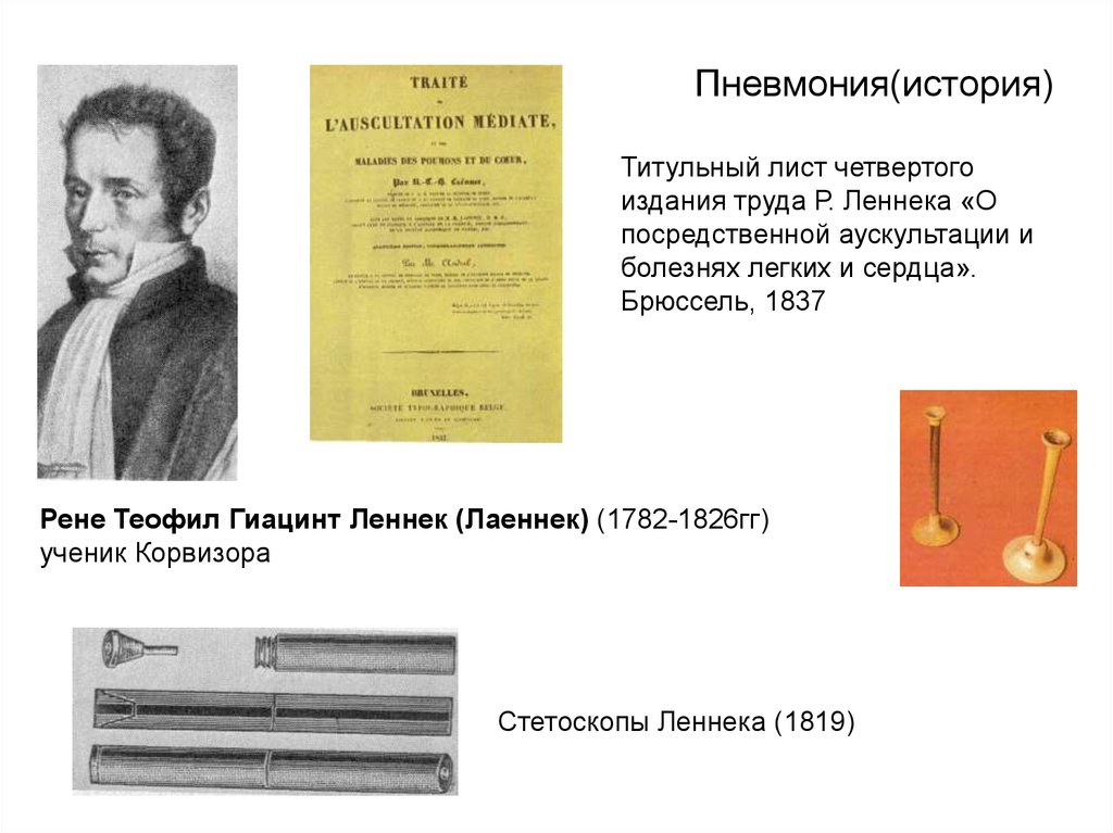 История рен. Рене Теофил гиацинт Лаэннек. Пневмония история. Теофил гиацинт Лаэннек выслушивает больного.