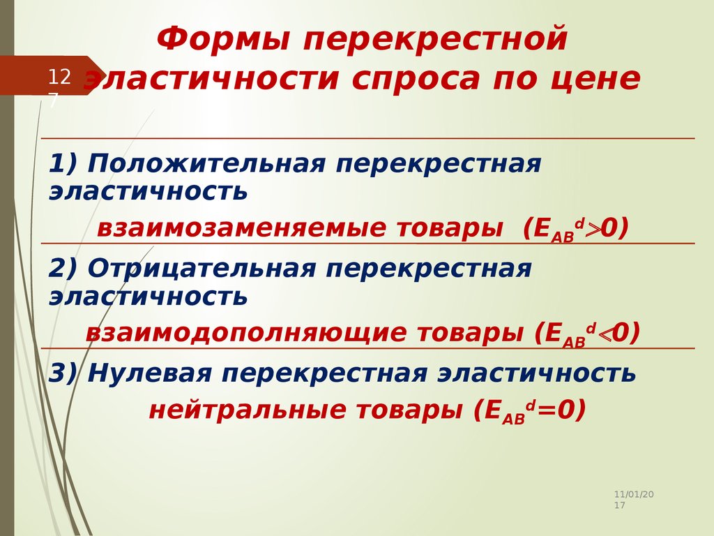 Перекрестный спрос. Формы перекрестной эластичности спроса. Отрицательная перекрестная эластичность. Виды перекрестной эластичности спроса. Формы эластичности спроса по цене.