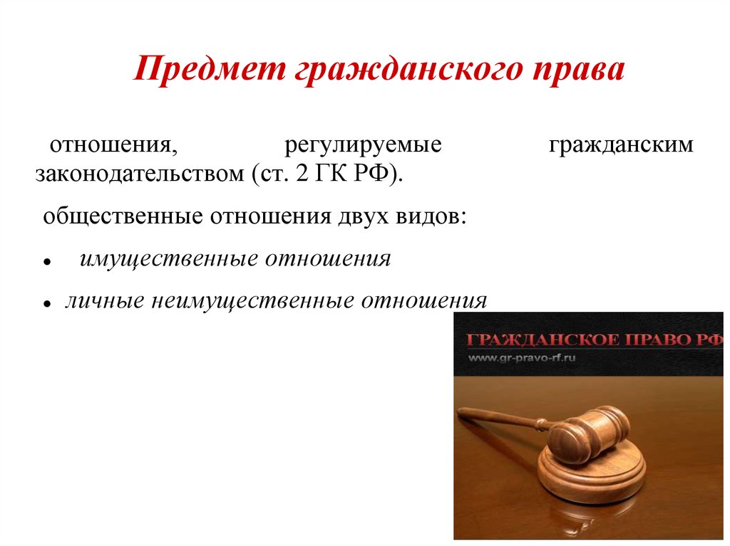 Гражданское право презентация 11 класс егэ