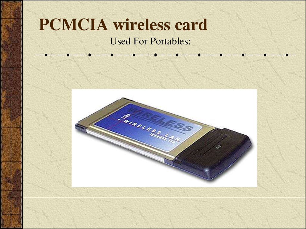 PCMCIA wireless card