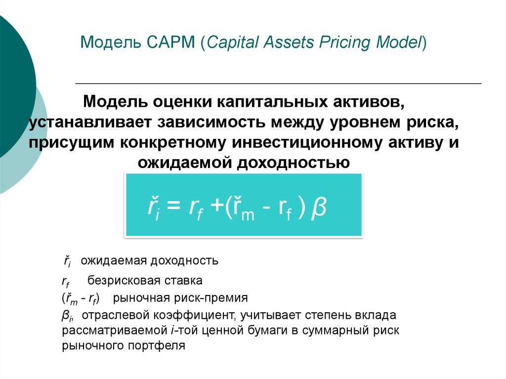 Модель camp. Модель CAPM. Модель оценки капитальных активов САРМ. CAPM формула. Уравнение CAPM.