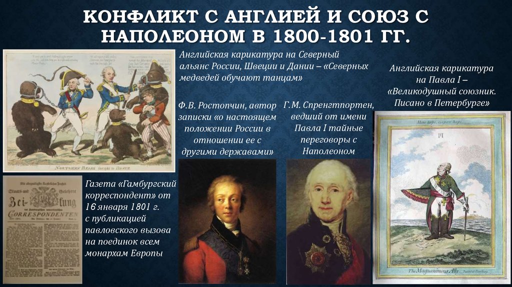 Россия и франция при павле 1. Причины Союза с Наполеоном при Павле 1.
