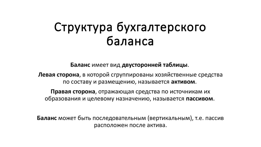 Согласно схеме рационального бухгалтерского баланса предприятия