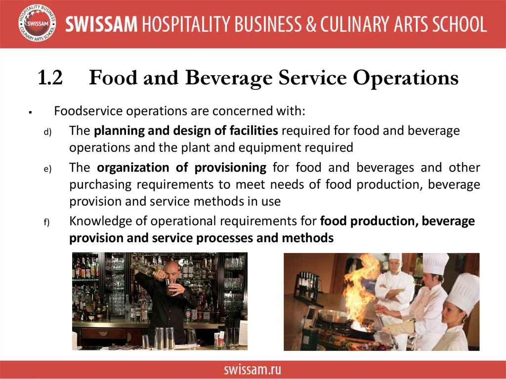 food and beverage service ppt presentation