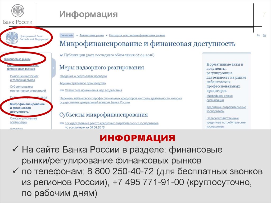 Информация о банках россии сайты