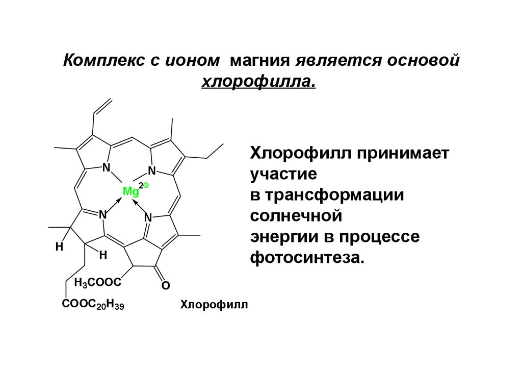 Процесс образования хлорофилла. Строение хлорофилла магний. Магний порфирин. Магний в составе хлорофилла. Магнийпорфириновый комплекс.