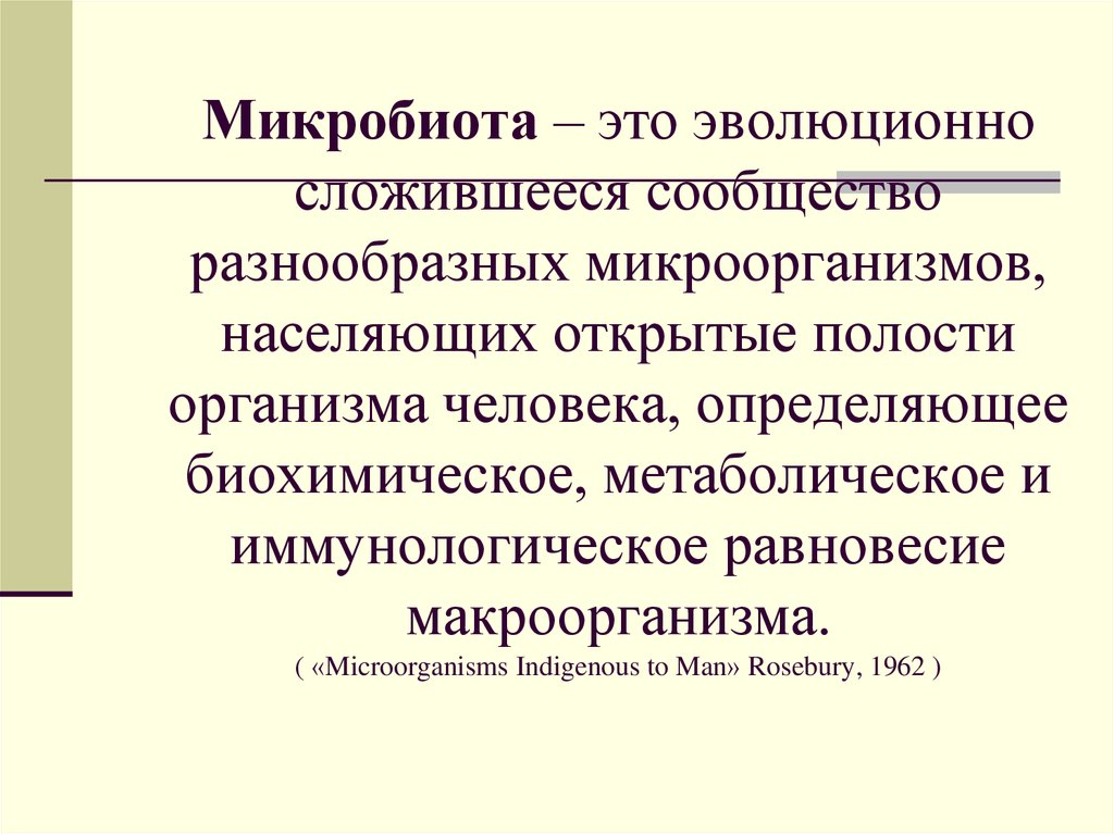 Микробиота человека презентация