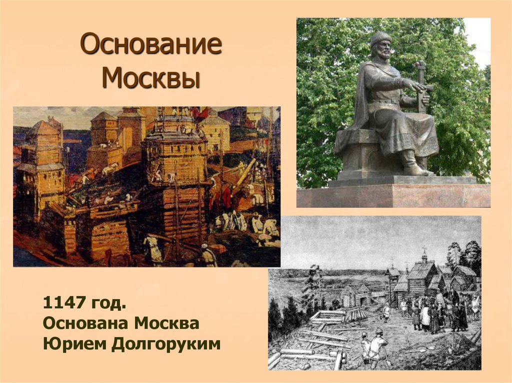 Юрий долгорукий основание москвы