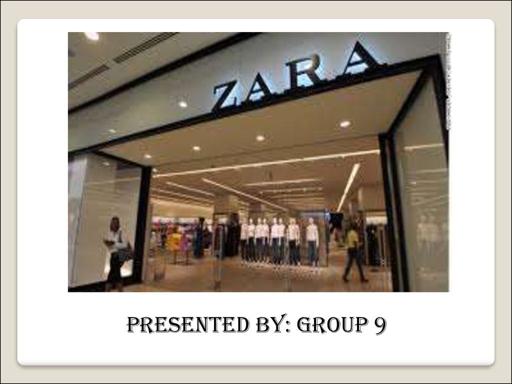 presentation on zara brand