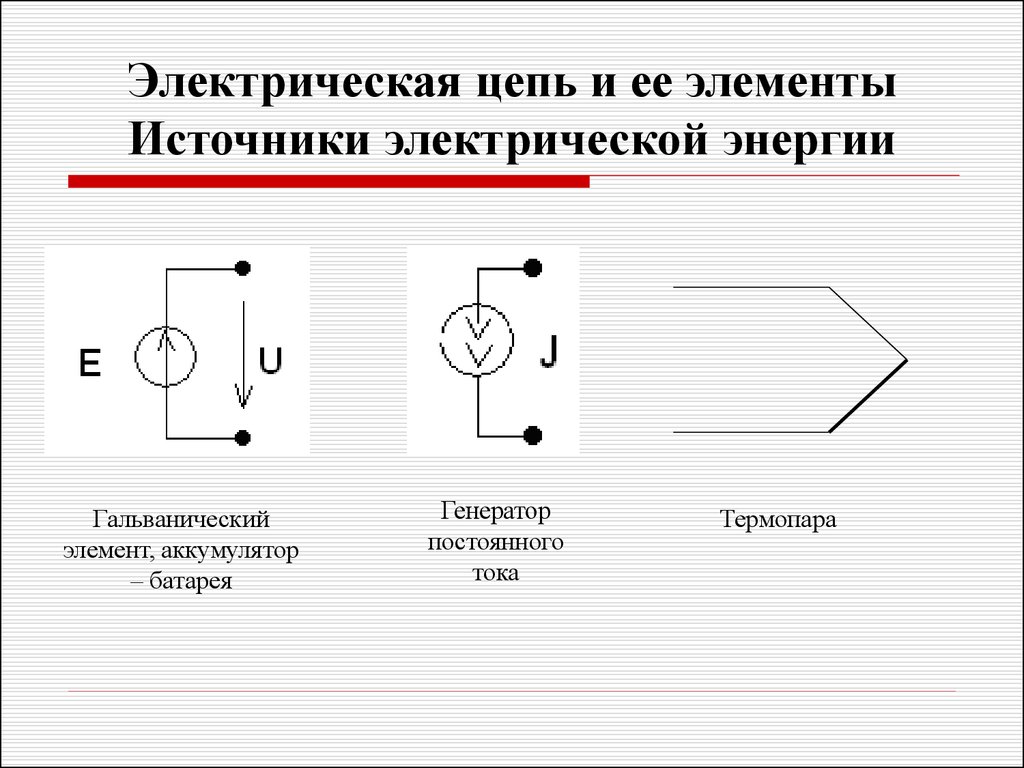 Изображение источника тока