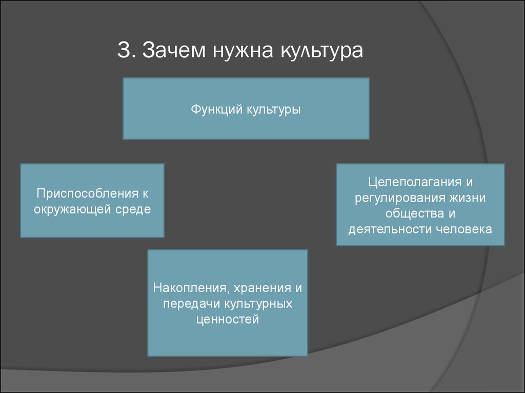 Зачем культура человек