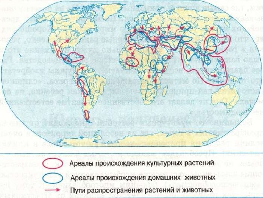 Карта одомашнивания животных