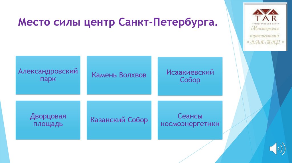 Место силы центр Санкт-Петербурга.