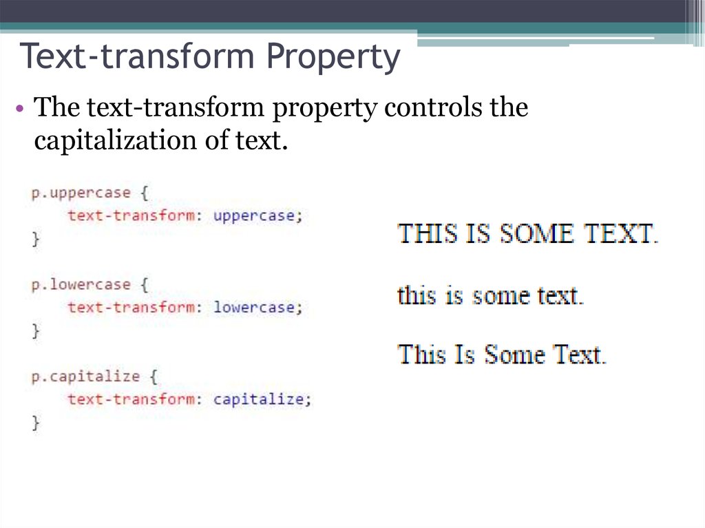 Text transform