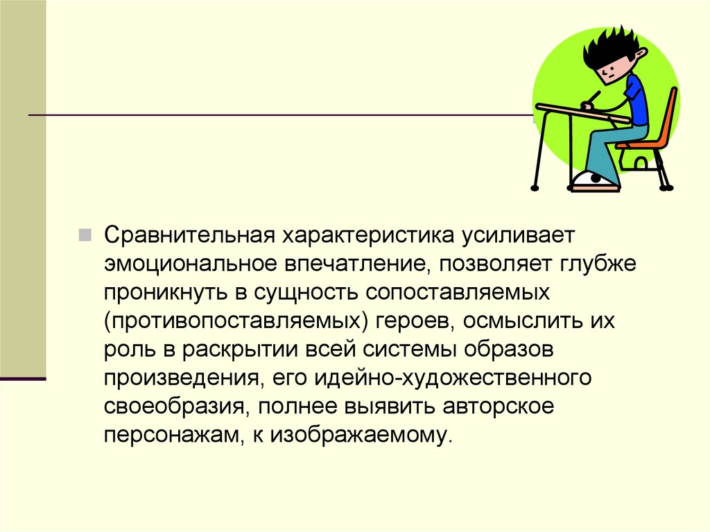 Как писать характеристику героя. Ведение сочинение сравнительная характеристика. Усиливают эмоциональное впечатление. Как выполняется характеристика героя. Глубоко проникает в характеры персонажей.