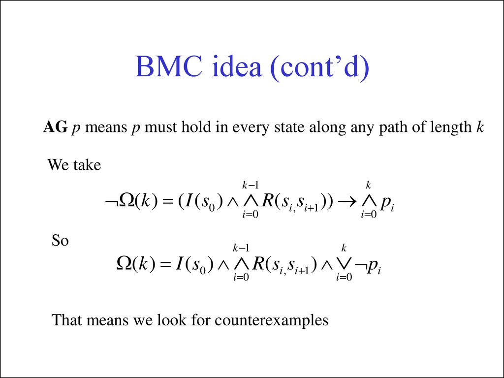 BMC idea (cont’d)