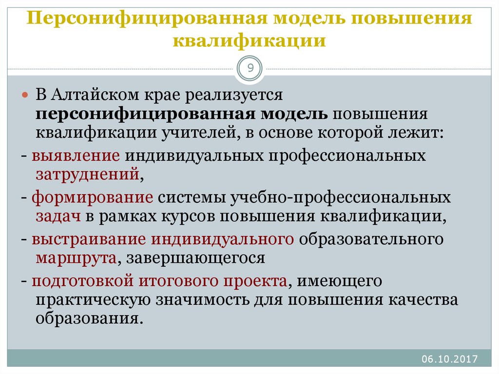 Использование презентаций в профессиональном развитии и повышении квалификации