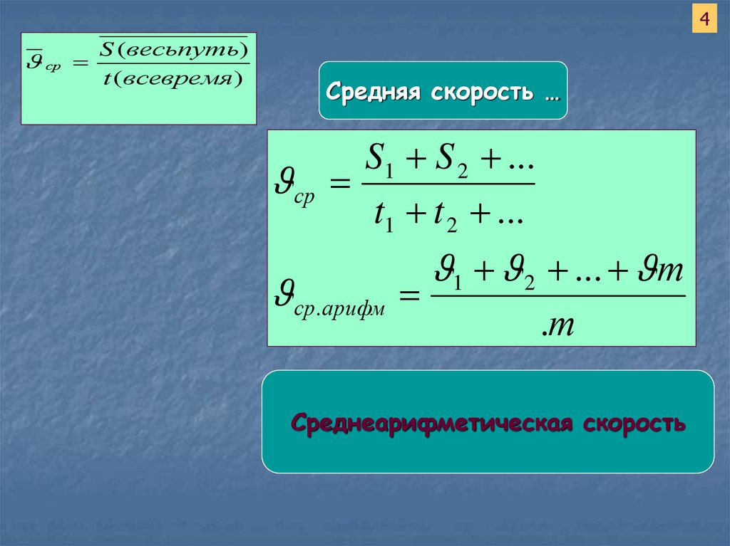 Проекция скорости при равноускоренном движении