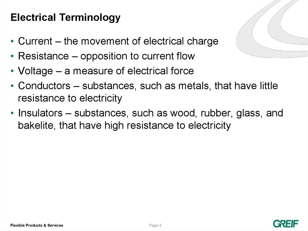 Electrical Terminology