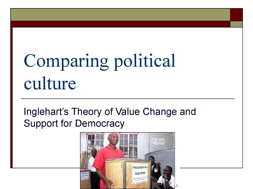 Political cultural. Comparative Politics. The three Axioms of Comparative Politics political Culture.