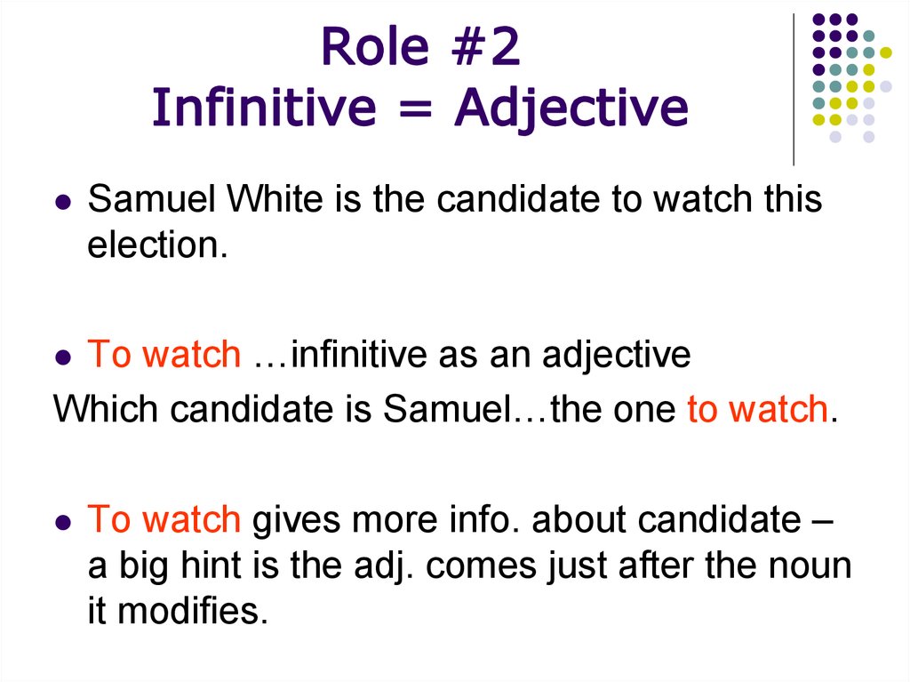 The Infinitive And The Infinitive Phrase Online Presentation
