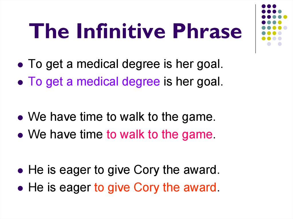 What Are Infinitive Phrase