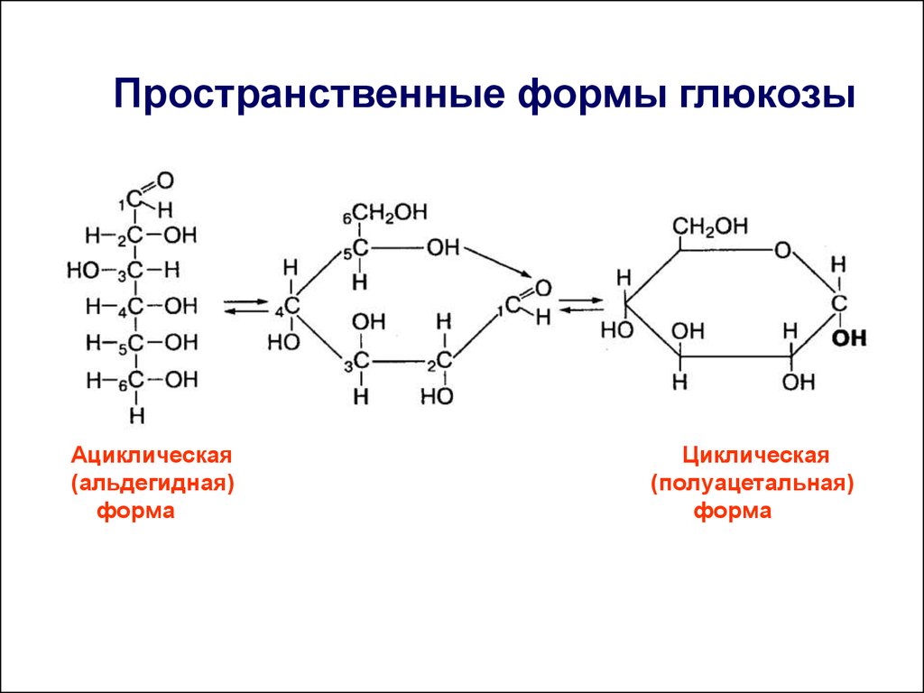 Циклическая формула глюкозы
