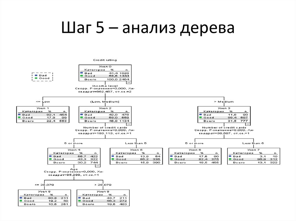 Анализ дерева