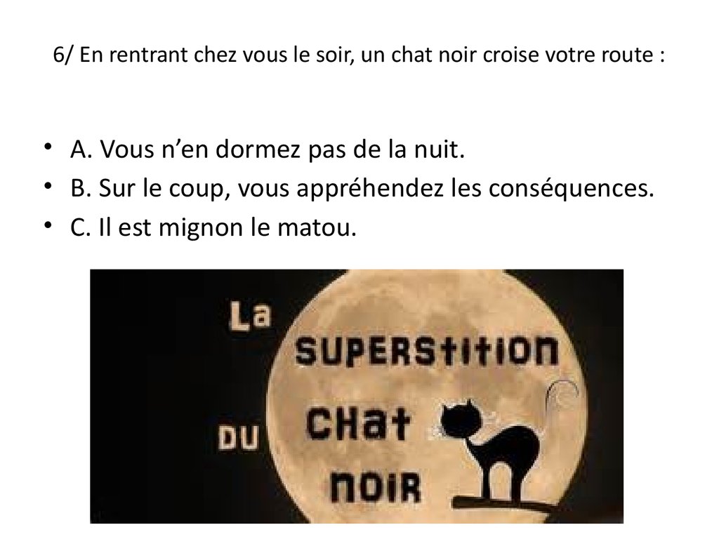 Superstitions Vendredi 13 Online Presentation