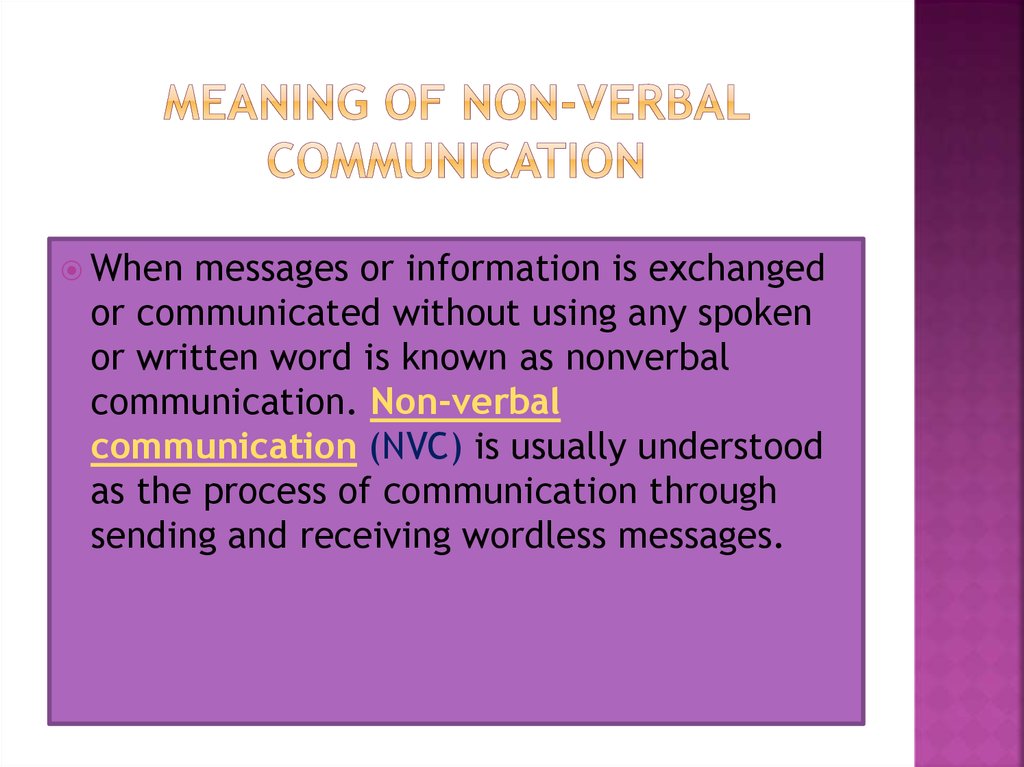 Verbal Non Verbal Communication Online Presentation