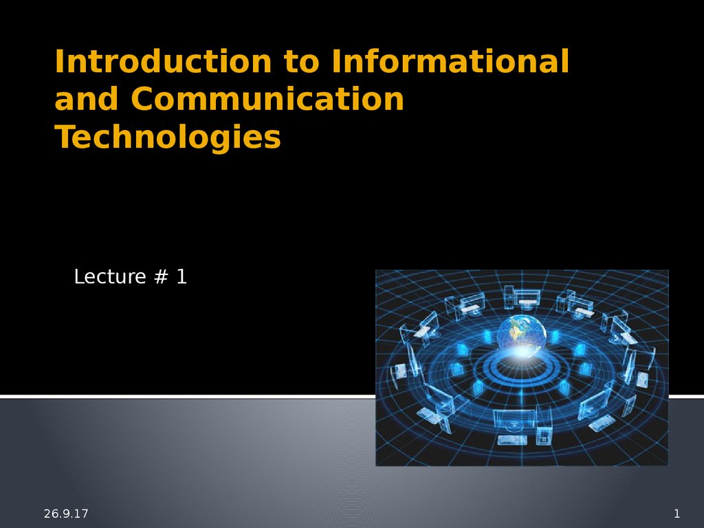 Introduction to Informational and Communication Technologies