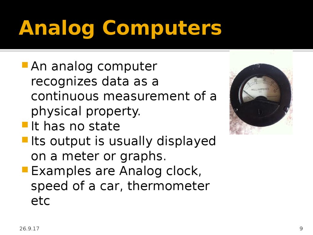 Analog Computers