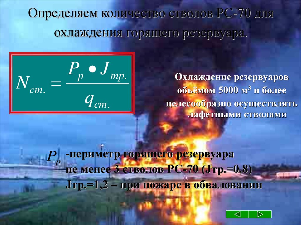 Горящие периметр. Охлаждение резервуаров при пожаре. Охлаждение горящего резервуара. Количество стволов для охлаждения резервуара. Охлаждение резервуаров при пожаре формулы.