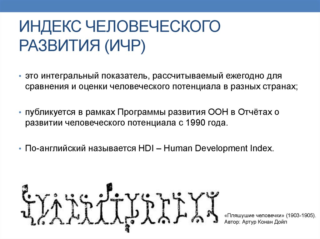 Уровни индекса человеческого развития