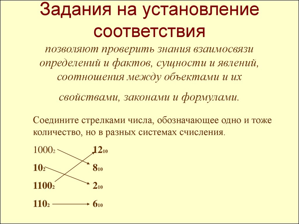 Соотношение определений