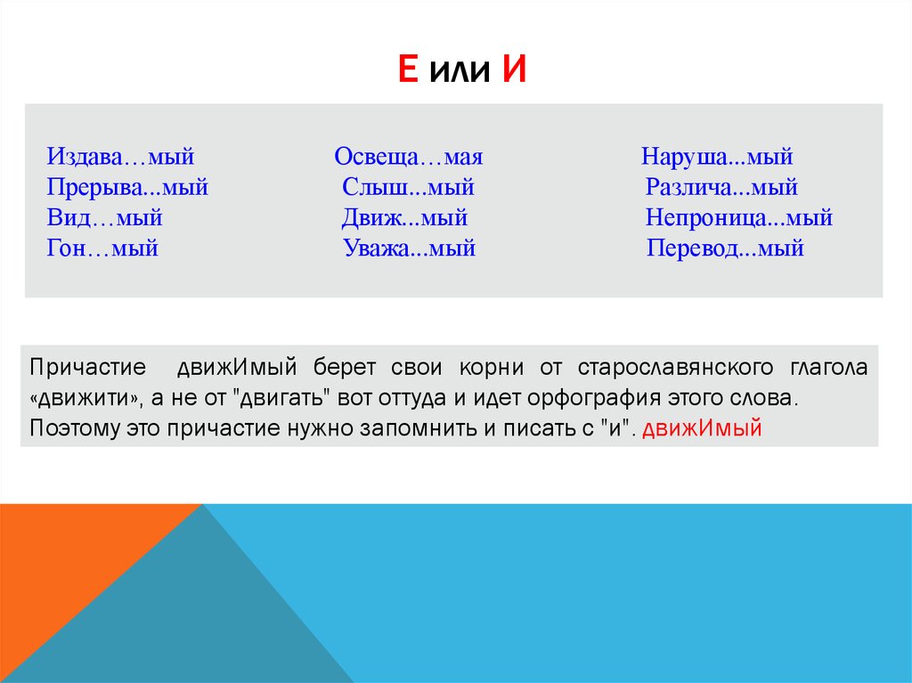 Пишется через е. О или ё. Как писать о или ё. Слова через я или е. Правильно через и или е.