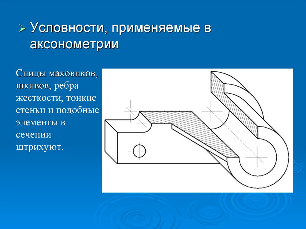 Подобные элементы. Детали с ребрами жесткости. Сечение ребра жесткости. Ребра жесткости на главном виде. Разрез детали с тонкой стенкой типа ребра жесткости.