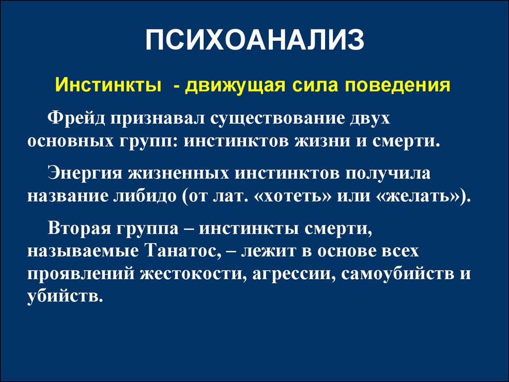 Психоанализ в философии презентация