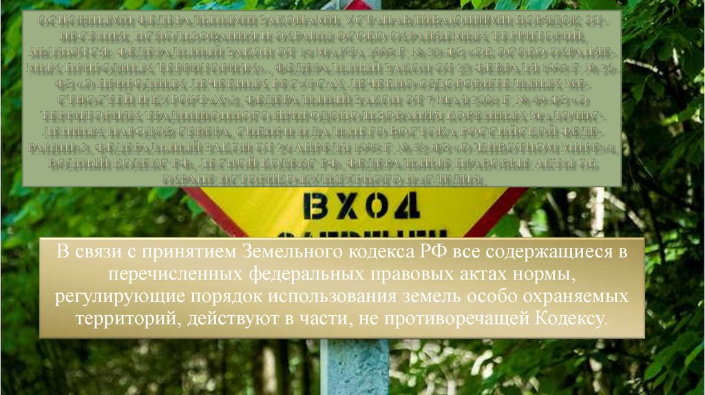 Режим особо охраняемых природных объектов. Федеральный закон об особо охраняемых природных территориях 1995 г. Кадастровый учет ООПТ. Кадастр земель особо охраняемых территорий. Кадастровые номера охраняемых территорий.