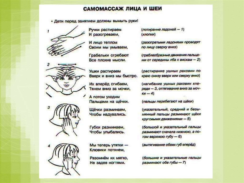 Логопедический самомассаж. Логопедический самомассаж для дошкольников. Массаж головы схема самомассаж. Массаж самомассаж для дошкольников. Упражнения для самомассажа лица для детей.