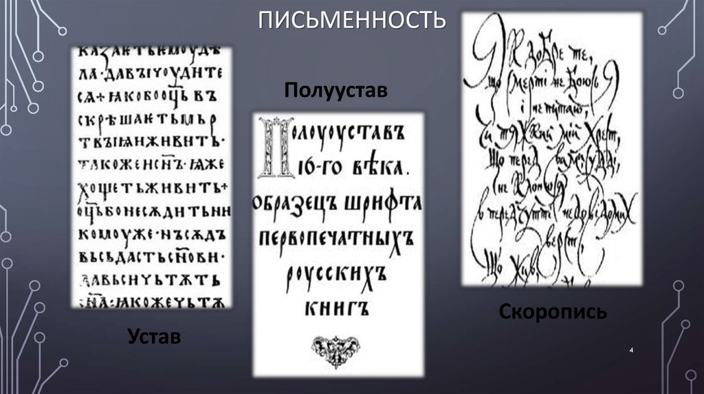 Как называется тип письма в форме кириллицы с четким геометрическим рисунком букв