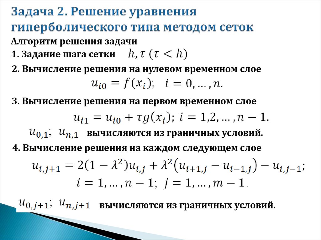 Методы решения частных задач