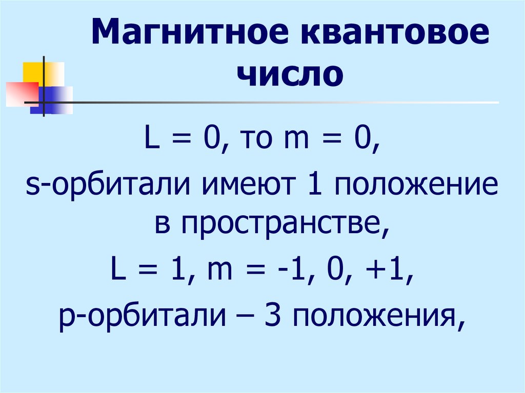 Магнитное квантовое число