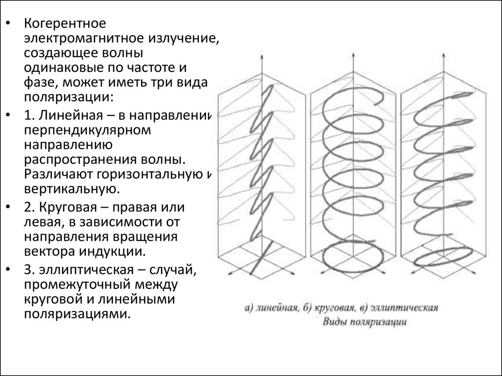 Волны с одинаковыми частотами и фазами