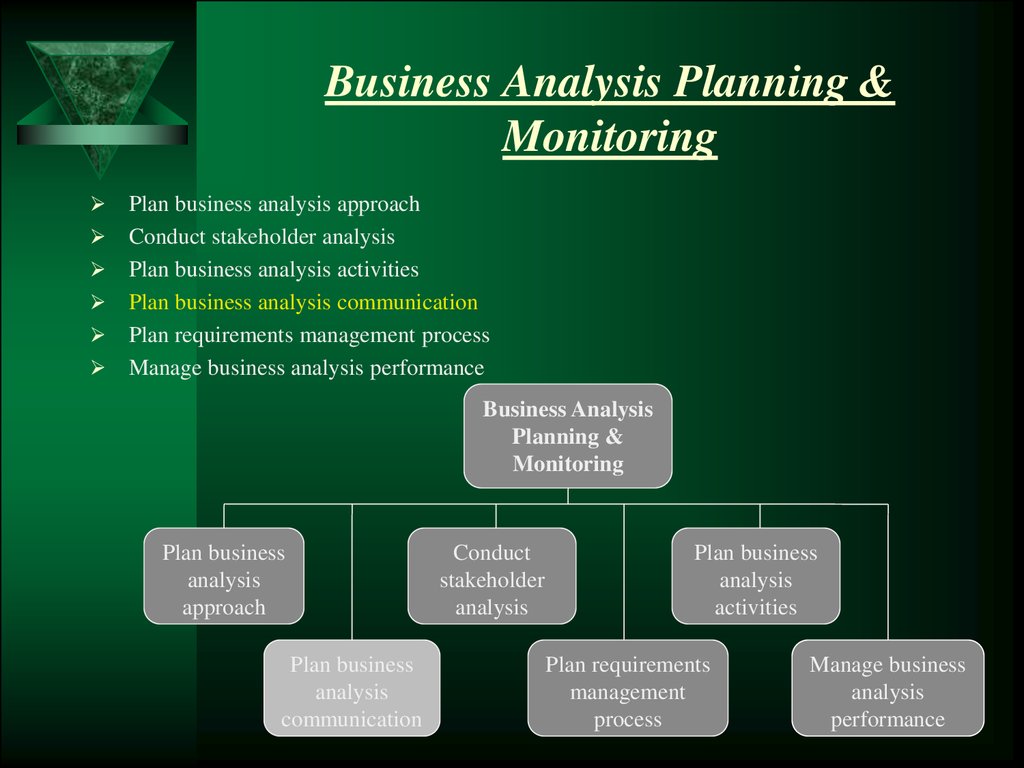 business analysis planning and monitoring ppt