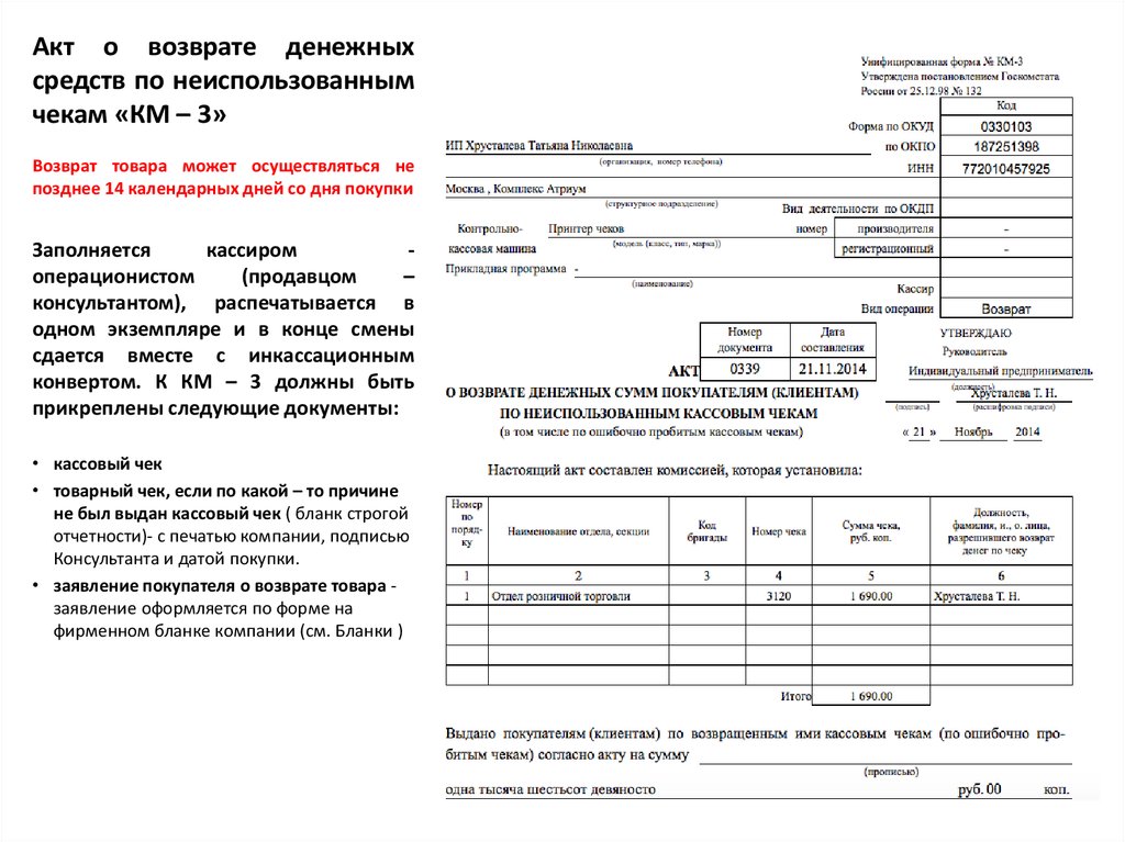 Возврат денежных средств покупателю. Акт о возврате денежных средств. Возврат наличных денежных средств. Форма на возврат денежных средств покупателю.