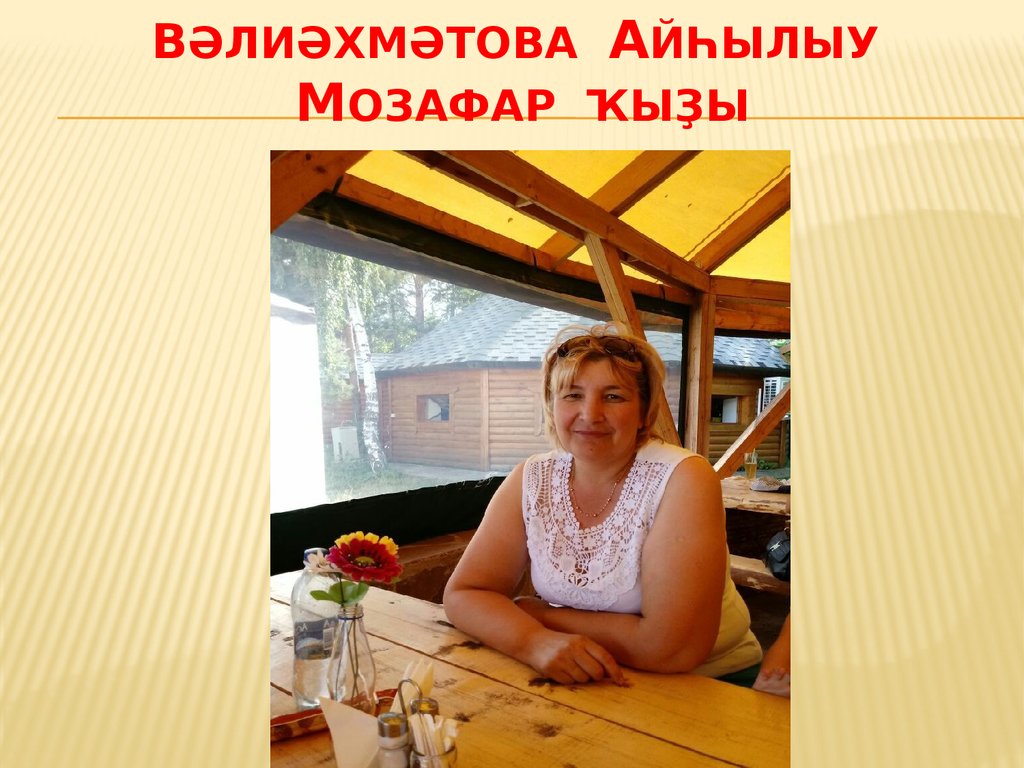 ВӘлиәхмӘтова Айһылыу Мозафар ҡыҙы